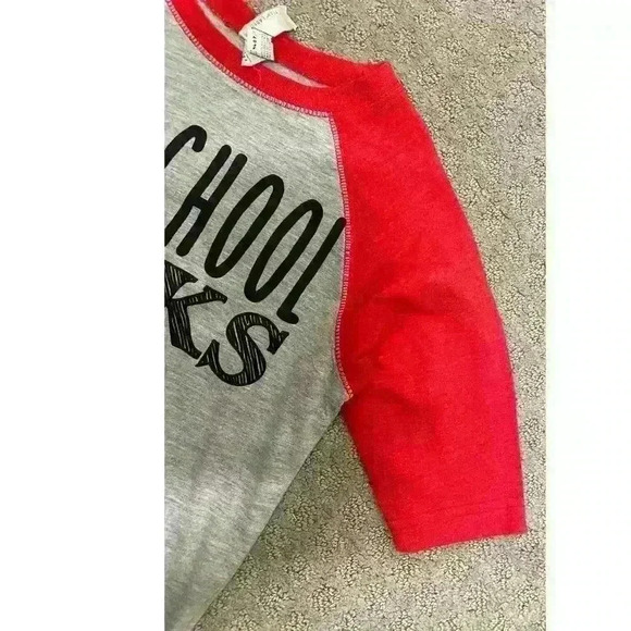 "Preschool Rocks" Child's Back to School Babseball Tee,sz 4 - Picture 5 of 5